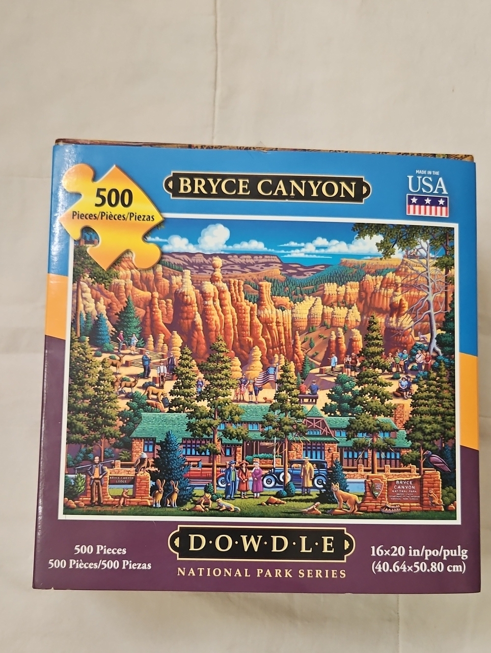 Bryce Canyon DOWDLE 500-Piece Jigsaw Puzzle - Blue/Green  Artwork